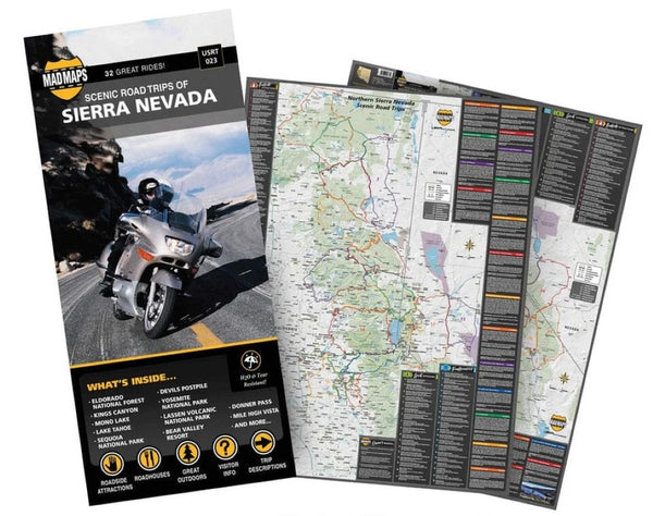 Scenic road trips of the Sierra Nevada MAD Maps