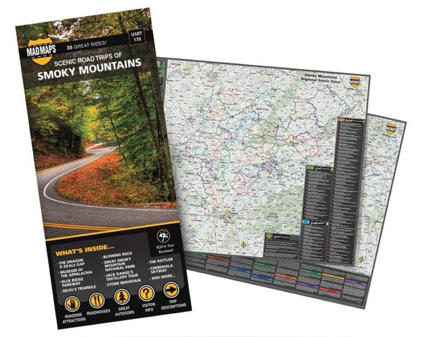 Scenic road trips of the Smoky Mountains MAD Maps