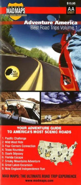 Adventure America Road Trip Map - Volume 1 MAD Maps