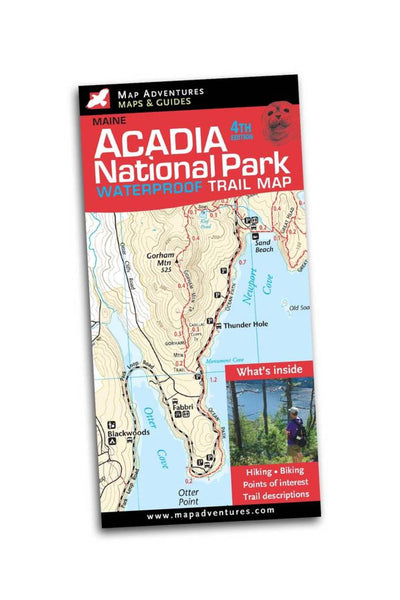 Acadia National Park Map Map Adventures
