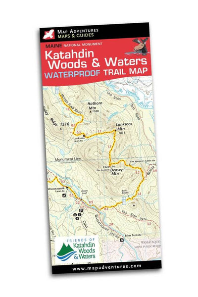 Katahdin Woods & Waters National Monument Trail Map Map Adventures