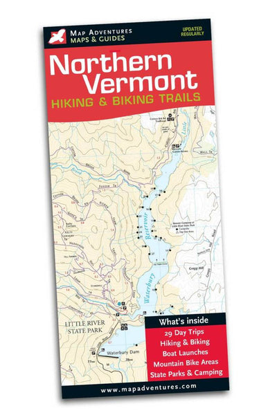 Northern Vermont Hiking & Biking Map Map Adventures