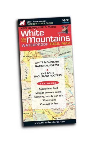 White Mountains Hiking Trail Map Map Adventures