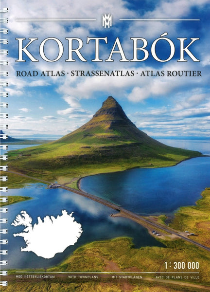 Iceland Atlas with Town Plans 1:300,000 Mál og menning