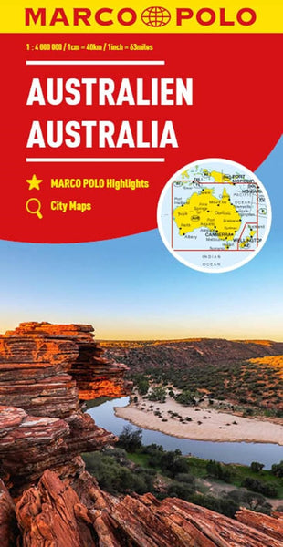 Australia Road Map Marco Polo Travel Publishing Ltd