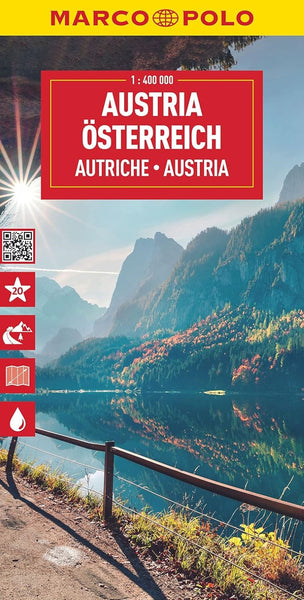 Austria Road Map Marco Polo Travel Publishing Ltd