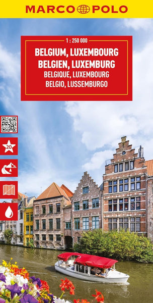 Belgium : Luxembourg Road Map Marco Polo Travel Publishing Ltd
