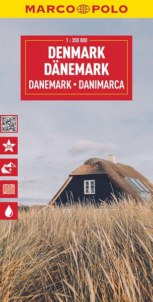 Denmark Road Map Marco Polo Travel Publishing Ltd