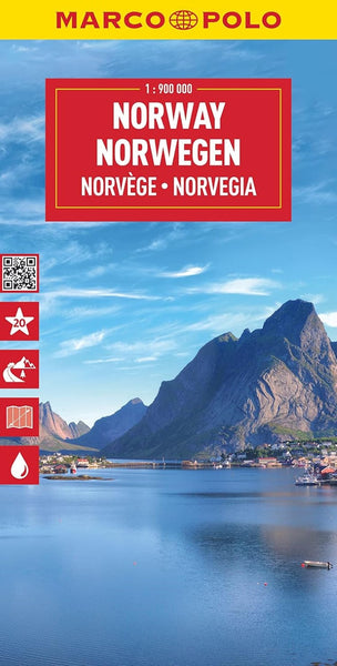 Norway 1:900,000 Map Marco Polo Travel Publishing Ltd