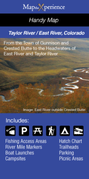 East River/Taylor RIver, Colorado Fishing Map MaptheXperience
