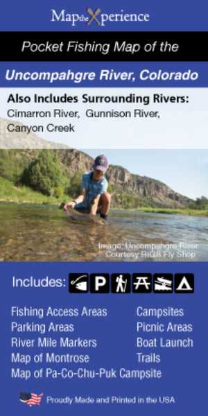 Uncompahgre River, Colorado Fishing Map MaptheXperience