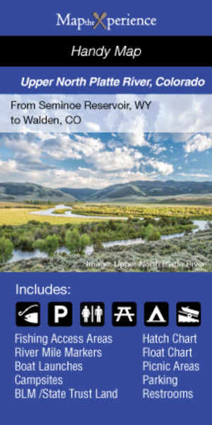Upper North Platte River, Colorado/Wyoming Fishing Map MaptheXperience