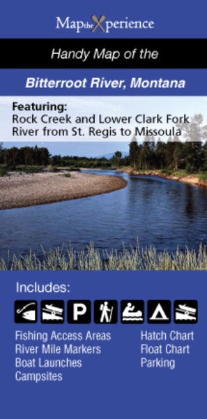 Bitterroot River/Lower Clark Fork, Montana Fishing Map MaptheXperience