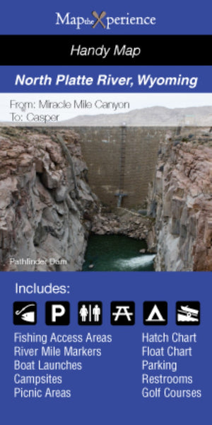 North Platte River, Wyoming Fishing Map MaptheXperience