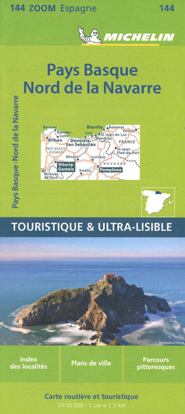 Zoom Map 144 Pays Basque - Pyrenees Ouest (French Edition) Michelin Maps and Guides