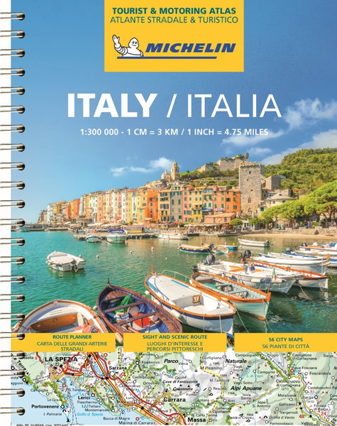Italy Road Atlas : Spiral Bound (1465) Michelin Maps and Guides