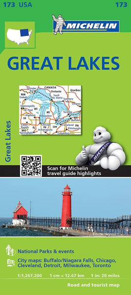 Great Lakes Road and Tourist Map Michelin Maps and Guides