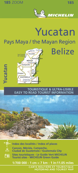 Yucatan & The Mayan Region - Zoom Map Michelin Maps and Guides