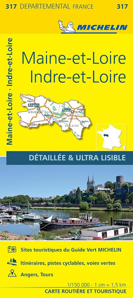 Indre-et-Loire, Maine-et-Loire Michelin Maps and Guides