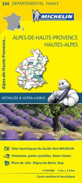 Alpes-de-Haute-Provence, Hautes-Alpes : road and tourist map = Alpes-de-Haute-Provence, Hautes-Alpes : carte routière et touristique Michelin Maps and Guides