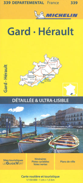 Gard, Herault Road and Tourist Map Michelin Maps and Guides