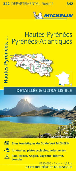 Hautes-Pyrènèes, Pyrènèes Atlantiques: road and tourist map = Hautes-Pyrènèes, Pyrènèes Atlantiques: carte routière et touristique Michelin Maps and Guides