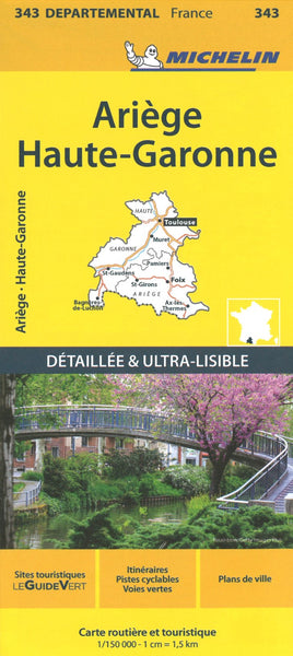 Ariege, Haute-Garonne Regional Map Michelin Maps and Guides