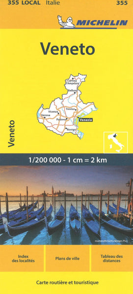 Veneto Regional Map Michelin Maps and Guides