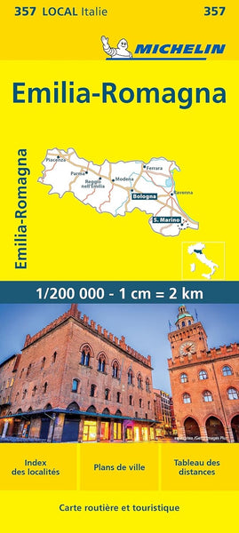 Emilia-Romagna, Italy Road Map Michelin Maps and Guides