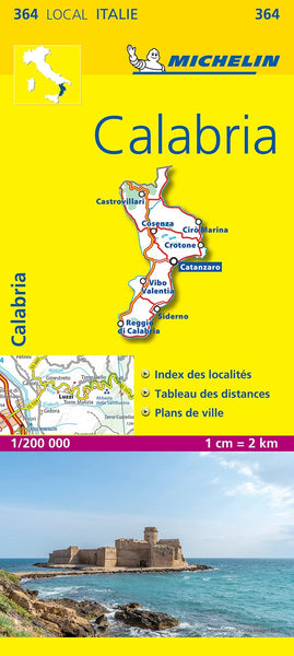 Calabria : 1:200 000 Road Map Michelin Maps and Guides