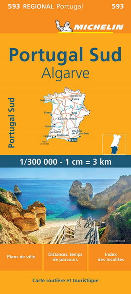 Map of southern Portugal & Algarve Michelin Maps and Guides