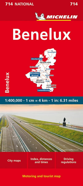 Benelux- Belgium, Luxembourg, and the Netherlands (714) Michelin Maps and Guides