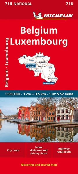 Belgium and Luxembourg (716) Michelin Maps and Guides