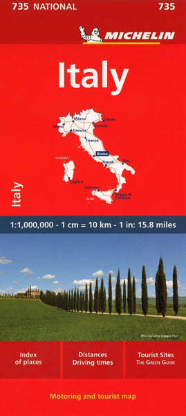 Italy 1:1000,000 : road and tourist map Michelin Maps and Guides