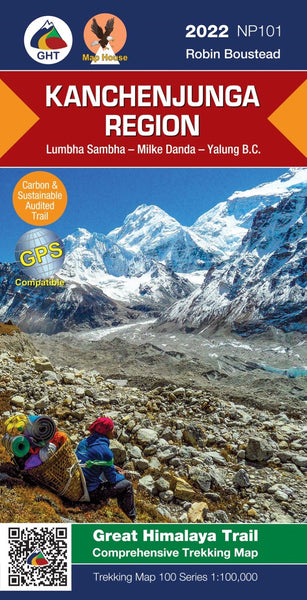 Kanchenjunga Region, Nepal Trekking Map Himalayan MapHouse Pvt. Ltd