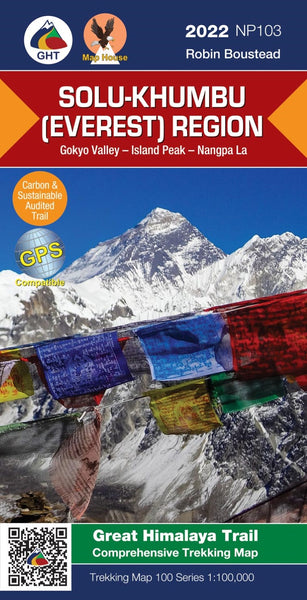 Solu-Khumbu (Everest) region 1:100,000 trekking map (NP103) Himalayan MapHouse Pvt. Ltd