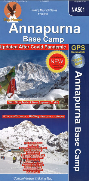 Annapurna Base Camp Comprehensive Trekking Map Himalayan MapHouse Pvt. Ltd