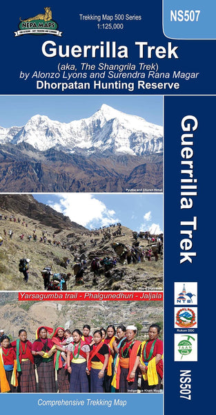 Guerilla Trek Trekking Map Himalayan MapHouse Pvt. Ltd