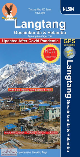Langtang Trekking Map Himalayan MapHouse Pvt. Ltd