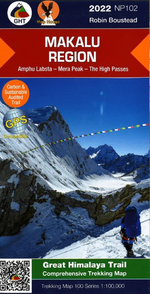 Makalu Region Trekking Map: Amphu Labsta - Mera Peak - The High Passes Himalayan MapHouse Pvt. Ltd