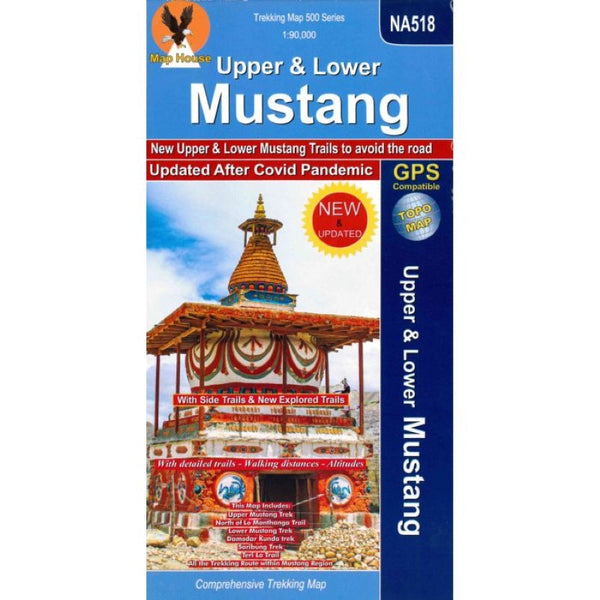Upper & Lower Mustang : Nepal Trekking Map NA518 Himalayan MapHouse Pvt. Ltd
