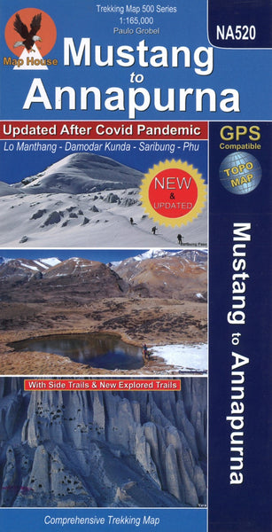 Mustang to Annapurna, Nepal Trekking Map NA520 Himalayan MapHouse Pvt. Ltd