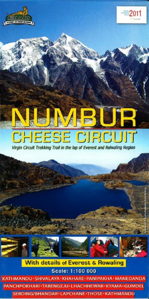 Numbur Cheese Circuit Map Himalayan MapHouse Pvt. Ltd