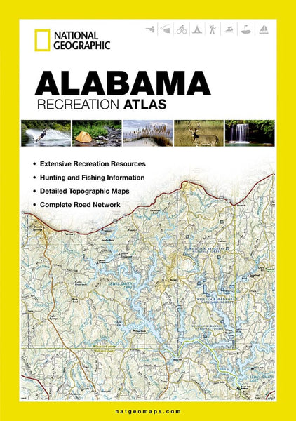 Alabama : recreation atlas National Geographic Maps