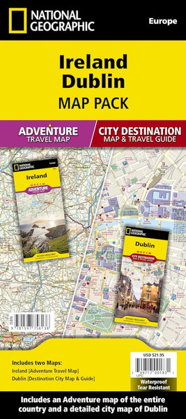 Ireland & Dublin Map Pack Bundle National Geographic Maps