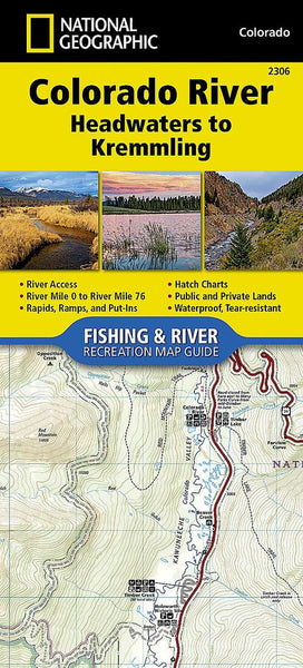 Colorado River, Headwaters to Kremmling National Geographic Maps