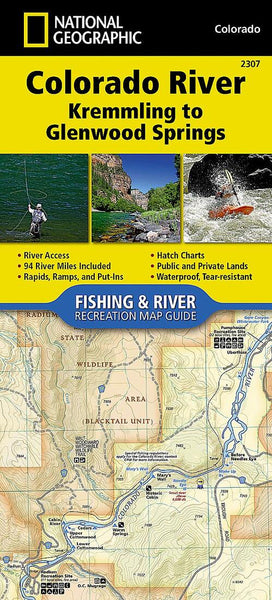 Colorado River: Kremmling to Glenwood Springs National Geographic Maps