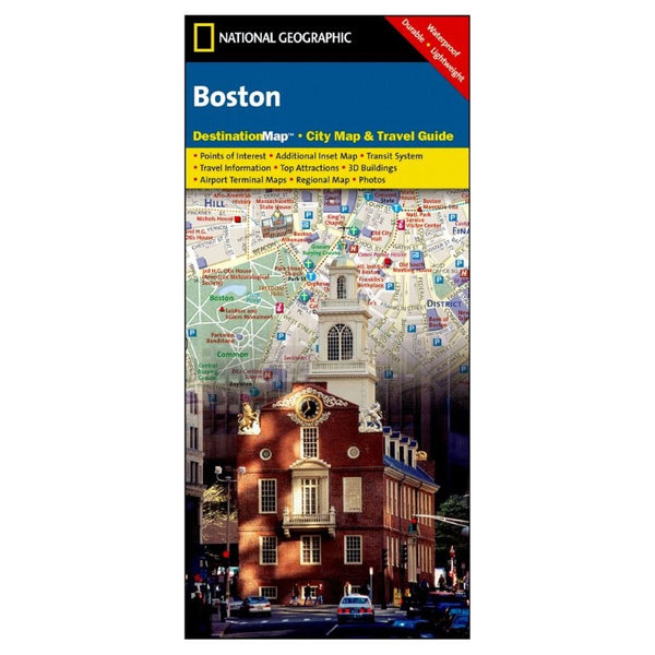 Boston, Massachusetts Destination Map National Geographic Maps