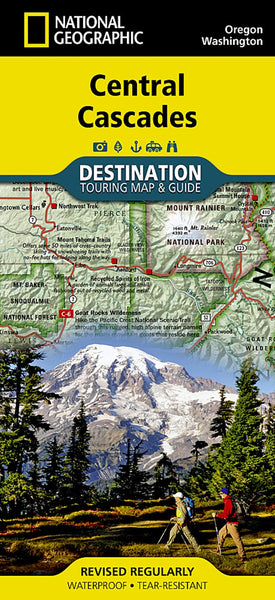 Cascades, Central Destination Map National Geographic Maps