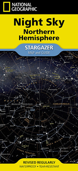 Night Sky - Northern Hemisphere [Stargazer folded] Map National Geographic Maps